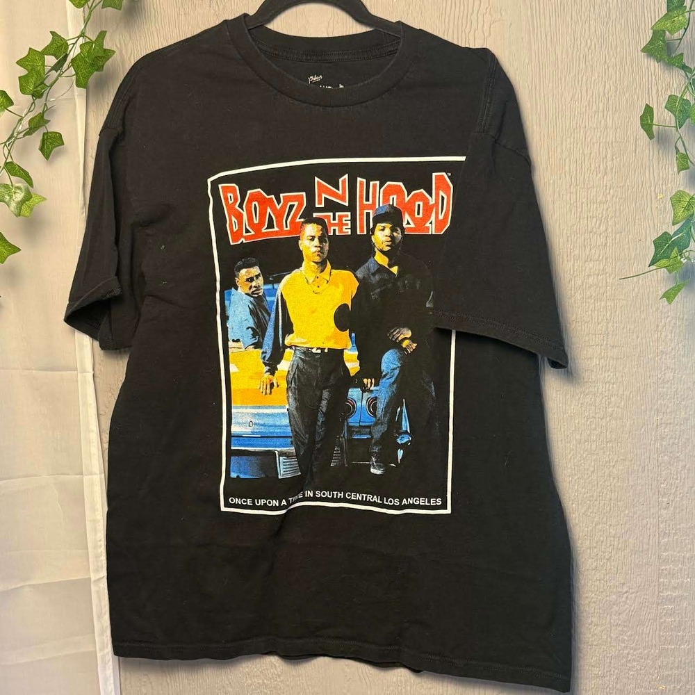 Philcos Boyz N The Hood Movie Graphic Tee Black XL 100% Cotton Unisex Oversized